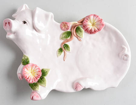 Pigs and Petunias by Fitz &amp; Floyd
