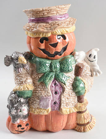 Jack O Lantern Cookie Jar & Lid
