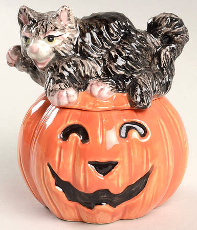 Jack O Lantern Sugar Bowl & Lid