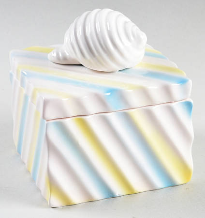 Rainbow Shell Square Box with Lid