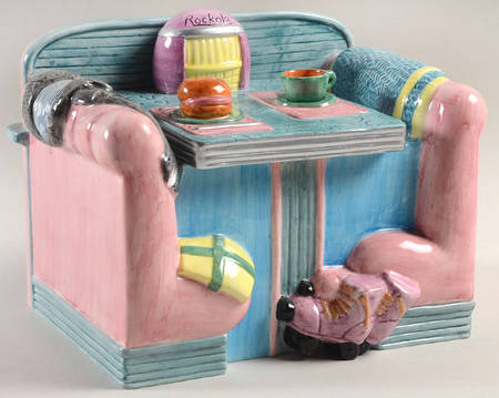 Kitchy's Diner Cookie Jar & Lid