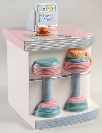 Kitchy's Diner Figural Canister & Lid