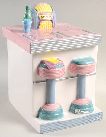 Kitchy's Diner Figural Canister & Lid