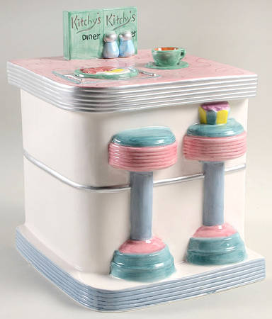 Kitchy's Diner Figural Canister & Lid
