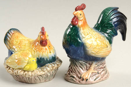 French Country Hen Salt & Pepper Set