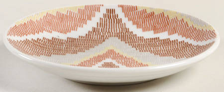 Flame Stitch Brown Underplate for 3" Flower Pot