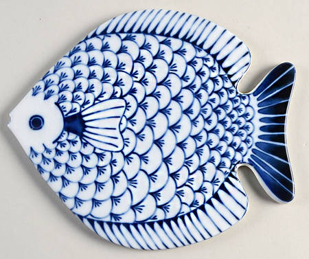 Fishes Blue Trivet