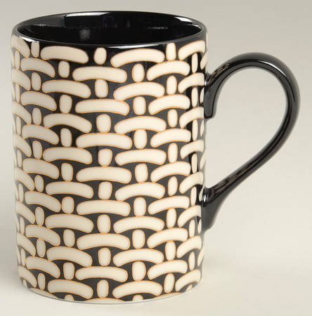 Bamboo Weave Ivory Mug