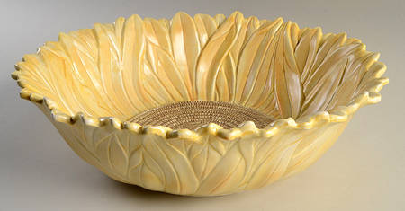 Sunflower 14" Large Salad Serving Bowl