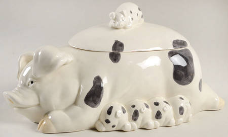 Hog Heaven Cookie Jar & Lid
