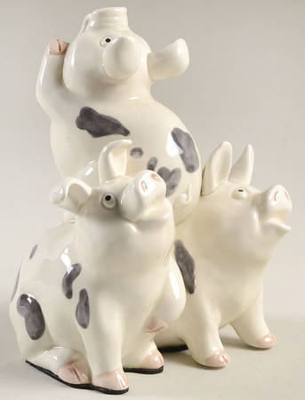 Hog Heaven Single China Bookend