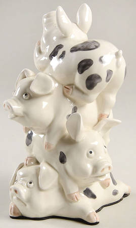 Hog Heaven Single China Bookend