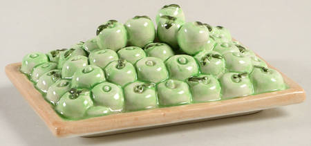 Village Green Apple Annie Lid for Candy Box