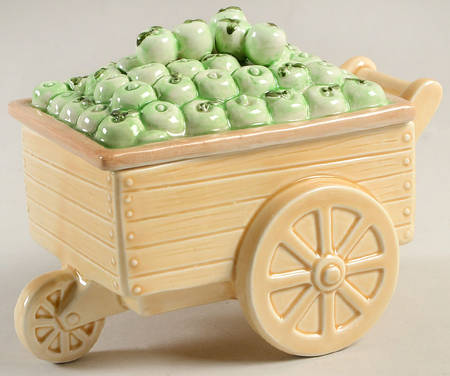 Village Green Apple Annie Candy Box & Lid
