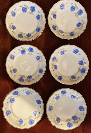Cornflower Salad Plate