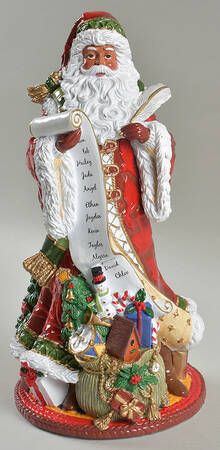 Holiday Home Santa Musical Figurine