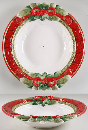 Holiday Home 16" Round Serving Bowl