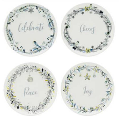 Noel Noir Salad Plate