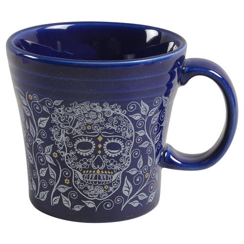 Fiesta Skull and Vine Twilight Tapered Mug