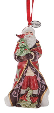 Chalet Santa Bell Ornament