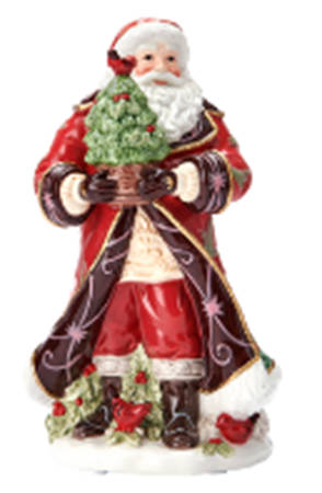 Chalet Santa Musical Figurine