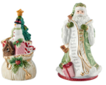 Holiday Home Green Figural Salt & Pepper Set