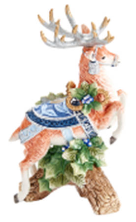 Holiday Home Blue Figural Candleholder