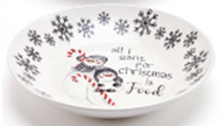 Snow Days 12" Round Serving Bowl