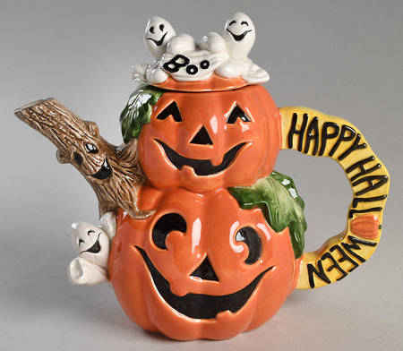 Happy Halloween Teapot & Lid
