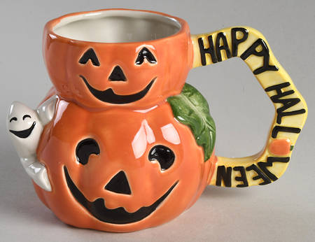 Happy Halloween Sugar Bowl No Lid
