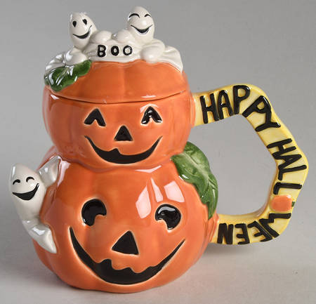 Happy Halloween Sugar Bowl & Lid