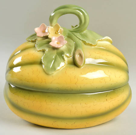 Melon Figural Box & Lid