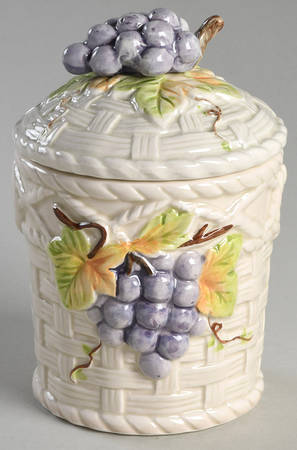 FIT233 Small Canister & Lid by Fitz & Floyd