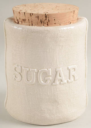 Flour Sack Sugar Canister & Cork Stopper