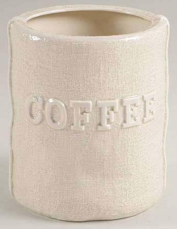 Flour Sack Coffee Canister No Cork Stopper