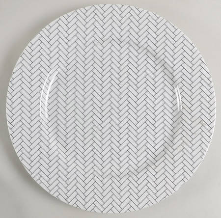 Carreaux-White Service Plate (Charger)