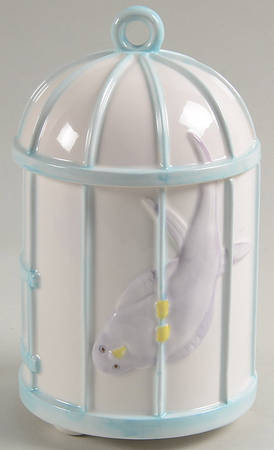 Lovebirds Small Canister & Lid