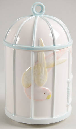 Lovebirds Medium Canister & Lid