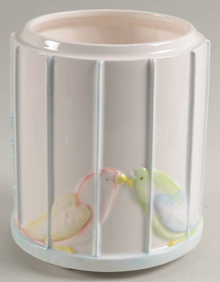 Lovebirds Large Canister No Lid