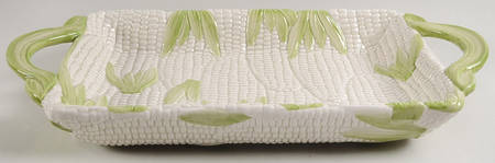 Corn White 14" Rectangular Baker by Fitz & Floyd