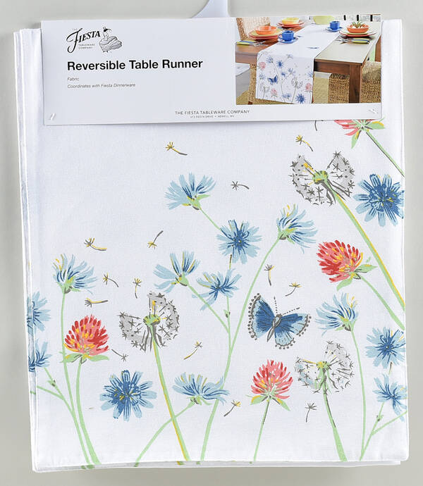 Fiesta Breezy Floral 14" X 72" Cloth Table Runner