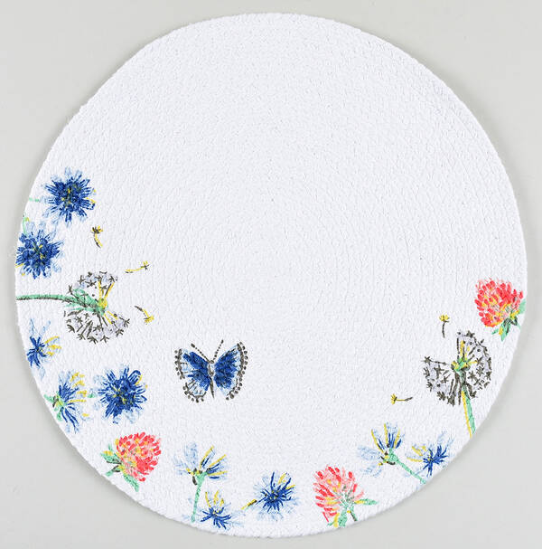 Fiesta Breezy Floral Round Cloth Placemat