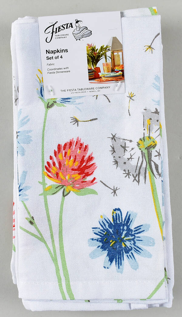 Fiesta Breezy Floral Cloth Napkin - Set of 4