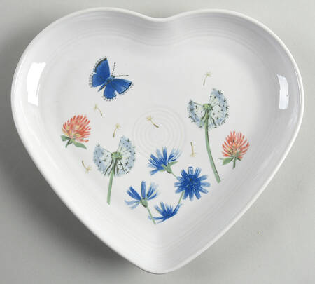 Fiesta Breezy Floral 9" Heart Plate