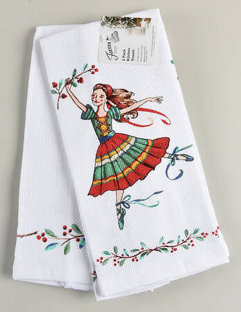 Fiesta Nutcracker Cloth Kitchen Towel (Set of Motifs 3 & 4)