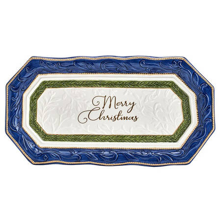 Telluride Santa-Blue Bread Tray