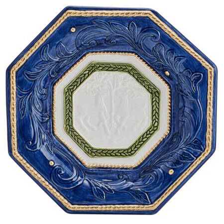 Telluride Santa-Blue Snack/Canape Plate