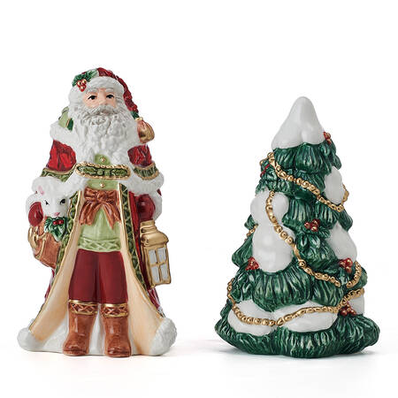 Telluride Santa-Red Figural Salt & Pepper Set