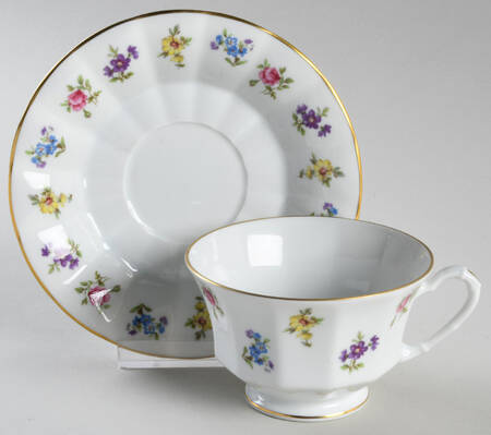 3476 Footed Cup & Saucer Set