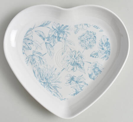 Fiesta Botanical Floral 9" Heart Plate
